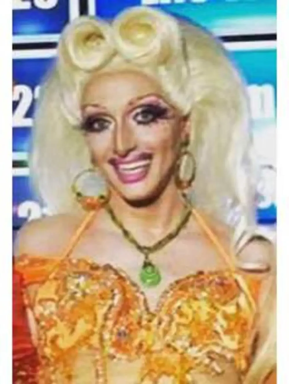Blonde Lace Front Drag Wig with Victory Rolls